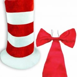 Crazy Costume Deals Dr Seuss Cat In The Hat Nose Bow Tie Top Hat Kids Boys Girls Costume KIT Costume Accessories 12 Crazy Costume Deals Dr Seuss Cat In The Hat Nose Bow Tie Top Hat Kids Boys Girls Costume KIT Costume Accessories