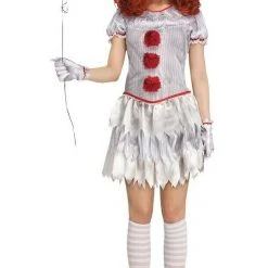 Morris Costumes Halloween Costumes Carnevil Clown IT Pennywise Halloween Ladies Costume