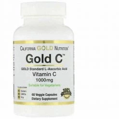 IHerb California Gold Nutrition Vitamin C1,000 Mg 60 Veggie Capsules