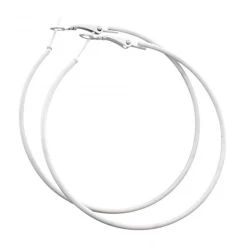 JD 80s Neon Rave Big Hoop Earrings 1980s Costume Accessory Round Or Triangle