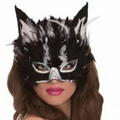 Balloon Agencies Black Feathered Cat Masquerade Mask Costume Accessory Costume Accessories 6 Balloon Agencies Black Feathered Cat Masquerade Mask Costume Accessory Costume Accessories