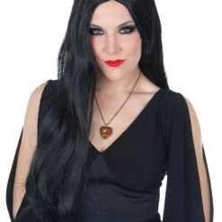 Tomfoolery Elvira Morticia Midnight Vamp Halloween Ladies Wig Wigs