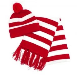 JD Party Costumes Where's Wally Costume Dress Up Book Week Red White Stripe Swans French Mystery