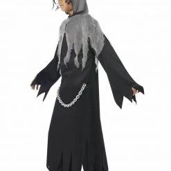 Smiffys Grim Reaper Mask Robe Machete Boys Halloween Costume