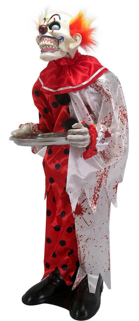 Kmart 95cm Animated Talking Light Up Eyes Pennywise Clown Halloween Prop Halloween Props/Decoration 1 Kmart 95cm Animated Talking Light Up Eyes Pennywise Clown Halloween Prop Halloween Props/Decoration