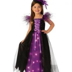 Rubie's Moonlight Fancy Witch Light Up Purple Orange Pink Halloween Girls Costume Halloween Costumes