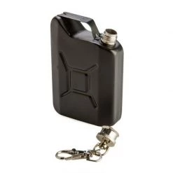 MDI Australia Black Mini Jerry Can Flask Keyring