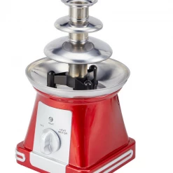Unbranded Cascading Red Vintage Classic Retro Electric Chocolate Fountain 3 Tier Design