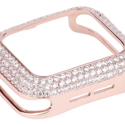 Unbranded Rose Gold Rhinestone Apple Watch Case For Series 2 3 4 5 6