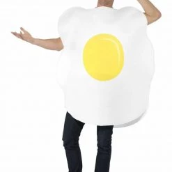 Smiffys Costumes Egg Womens Mens Food Couples Costume Novelty Comical Fancy Funny Costume