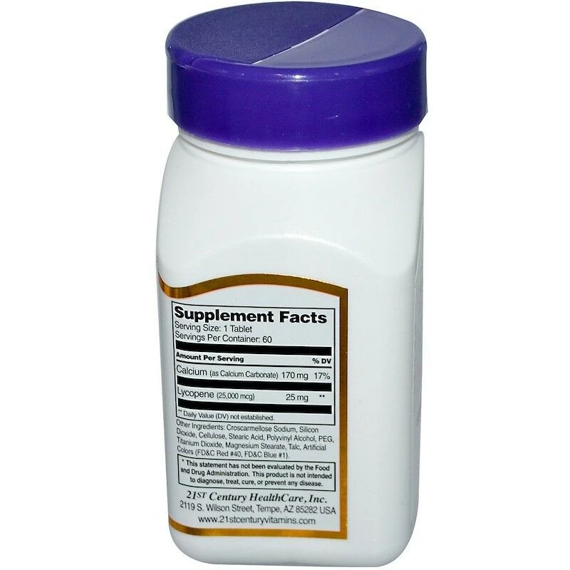 IHerb 21st Century 25mg Lycopene Maximum Strength Antioxidant 60 Tablets 2 IHerb 21st Century 25mg Lycopene Maximum Strength Antioxidant 60 Tablets