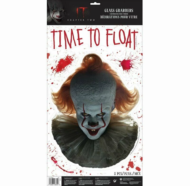 Balloon Agencies IT Bloody Wall Pennywise Face Glass Grabbers Halloween Decoration 2 Balloon Agencies IT Bloody Wall Pennywise Face Glass Grabbers Halloween Decoration
