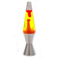 MDI Australia NEW Motion Lava Lamp 37cm Silver Base Party Night Light 10 Colours Bedside Lamps Home & Garden