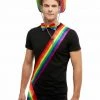 Smiffys Costume Accessories Pride Rainbow Hat Sash Tie Costume Accessory