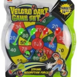 ABT Kids Sports Toy Velcro 35cm Dart Board Darts & Balls Target Game Indoor Outdoor Home & Garden