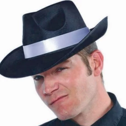 Balloon Agencies 20s Gangster Pinstripe Waistcoat Mens Costume Hat Bowtie Armbands Moustache