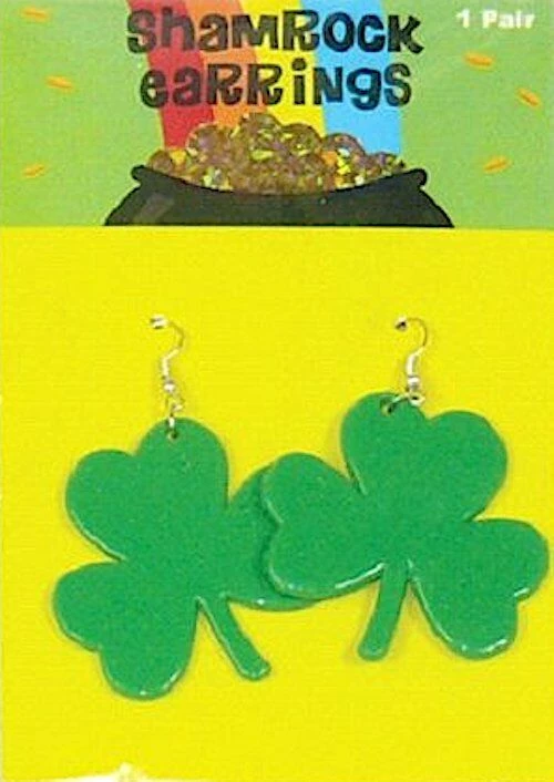 Aussie Toys St. Patrick's Day Irish Dangling Shamrock Earrings And Shamrock Necklace Jewellery 4 Aussie Toys St. Patrick's Day Irish Dangling Shamrock Earrings And Shamrock Necklace Jewellery