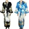 JD Party Clothing Apparel Japanese Kimono Silk Robe Chinese Night Gown Nightie Slip Dress Sleep Sexy Soft