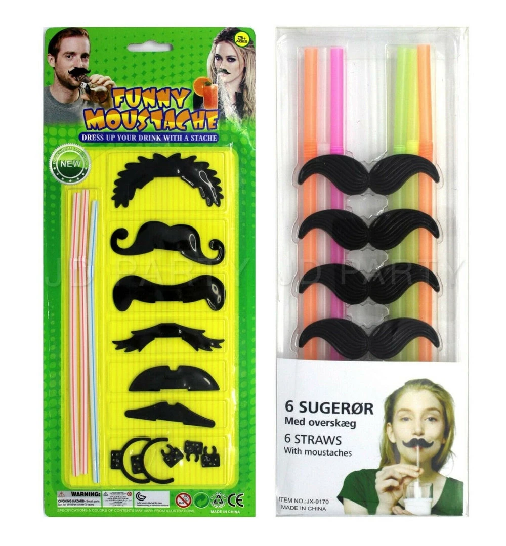 JD Party Dress Up Your Drink Funny Mustache Straw Party Supplies 1 JD Party Dress Up Your Drink Funny Mustache Straw Party Supplies
