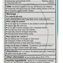 Rohto Cooling Lubricant Fast Acting Eye Drops Redness Relief Maximum Strength Health & Beauty