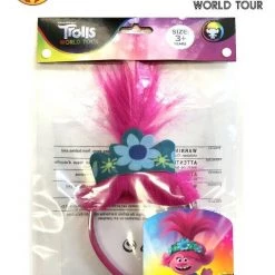 Rubies Trolls World Tour Branch Pop Poppy Headband Crown With Hair Girls Accessory