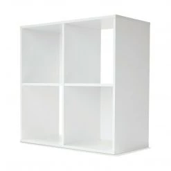 Kmart 4 Cube Display Unit White Gloss Bookshelves Shelves Bookcase Storage Organizer