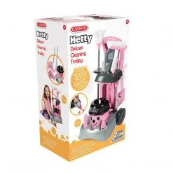 ATD Casdon Toy Henry Hetty Floor Cleaning Set Deluxe Toy Cleaning Trolley