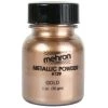 Tomfoolery Costume Accessories Mehron Metallic Powder & Mixing Liquid Face Body Paint Make Up GOLD SILVER