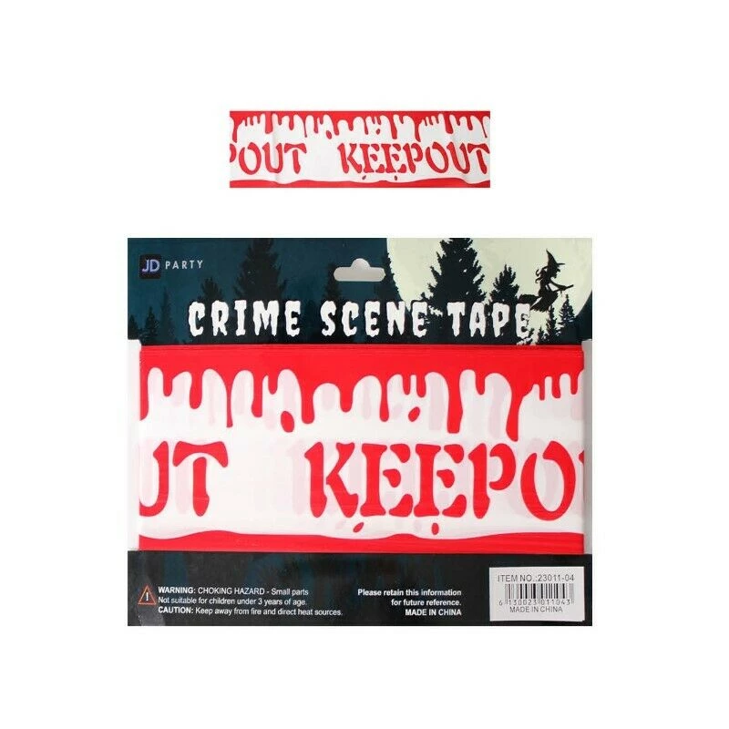JD Party Police Line Crime Scene Caution Warning Keepout Halloween Decoration 2 JD Party Police Line Crime Scene Caution Warning Keepout Halloween Decoration
