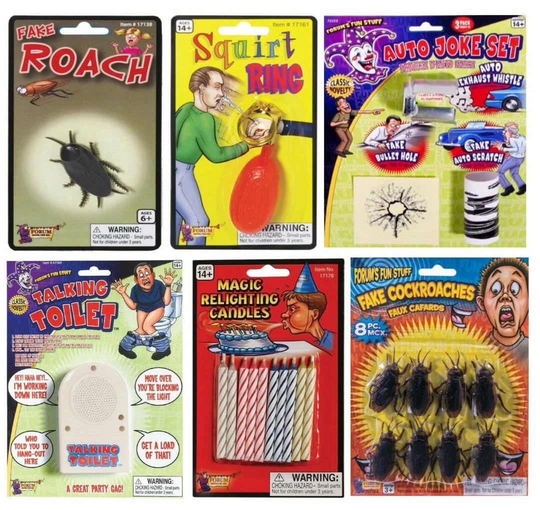 Tomfoolery Funny Fake Roaches Car Jokes Squirt Ring Talking Toilet Magic Candle Party Gags Costume Accessories 1 Tomfoolery Funny Fake Roaches Car Jokes Squirt Ring Talking Toilet Magic Candle Party Gags Costume Accessories