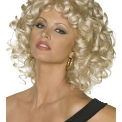 Smiffys Ladies Grease 50s Bad Sandy Final Scene Costume & Wig 1950s Black T-Bird Costumes