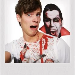 Rubie's Vampire Selfie Shocker Shirt Size Standard Mens Halloween Costume