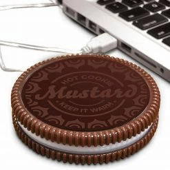 Williamvalentine Hot Cookie USB Cup Mug Warmer Coaster Powered By Mustard