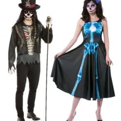 Rubie's Halloween Costumes Skeleton VooDoo Dancer Deluxe Ladies Mens Halloween Costume