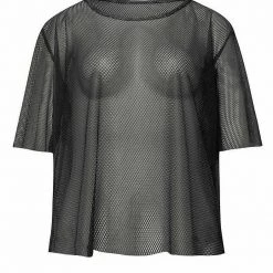 Unbranded 80s Fishnet String Vest Top 1980s Costume Access Neon Fluro Long Short Sleeve Ladies Costume