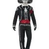 Smiffys Day Of The Dead Senor Bones Mexican Halloween Mens Costume Halloween Costumes