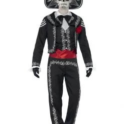 Smiffys Day Of The Dead Senor Bones Mexican Halloween Mens Costume Halloween Costumes