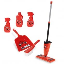 ATD Casdon Toy Henry Hetty Floor Cleaning Set Deluxe Toy Cleaning Trolley