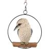 MALMAR 25cm Realistic Kookaburra Bird In Hanging Ring Australian Native Garden Ornament Home & Garden