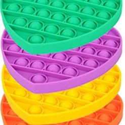 Unbranded Pop Its Heart Fidget Toy Push Bubble Stress Relief Kids Pop It Tiktok 2021 NEW