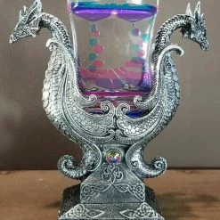 MAL 25cm Dragon Lava Lamp LED Light Ornament Statue Flowing Lava Night Light Home & Garden