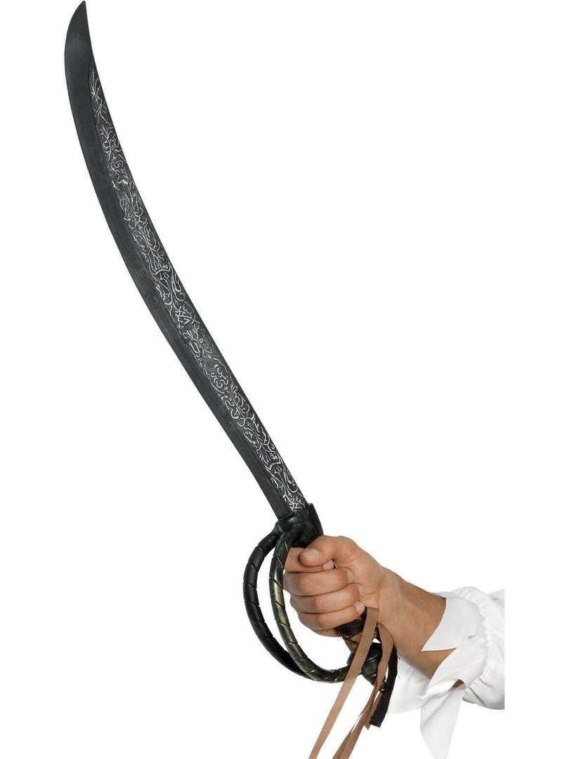 Smiffy's Caribbean Pirate Buccaneer Aged Effect Deluxe Sword Costume Accessory 1 Smiffy's Caribbean Pirate Buccaneer Aged Effect Deluxe Sword Costume Accessory