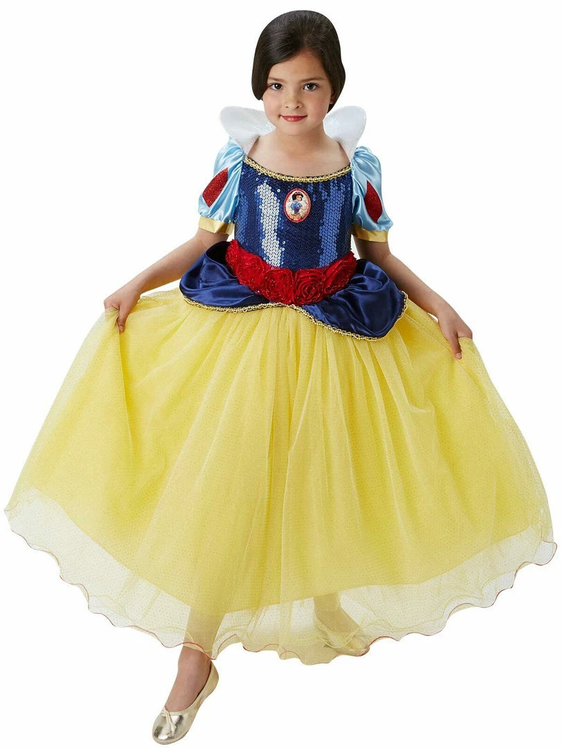 Rubie's Disney Princess Snow White Shimmer Deluxe Girls Costume And Wig Costumes 7 Rubie's Disney Princess Snow White Shimmer Deluxe Girls Costume And Wig Costumes