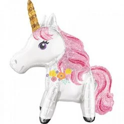 Balloon Agencies Magical Sparkle Unicorn Super Shape Airwalker Foil Balloon Decoration Party Supplies