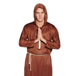 Unbranded Halloween Costumes Adult Black Brown Hooded Robe Monk Ghoul Reaper Jedi Warrior Sith Lord Halloween