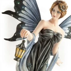MDI Large Light-Up Star Fairy With Lantern Figurine