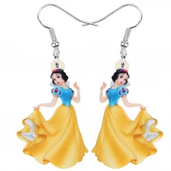 AliExpress Fashion Jewelry Disney Princess Earrings Ariel Aurora Cinderella Jasmine Belle Snow White Elsa