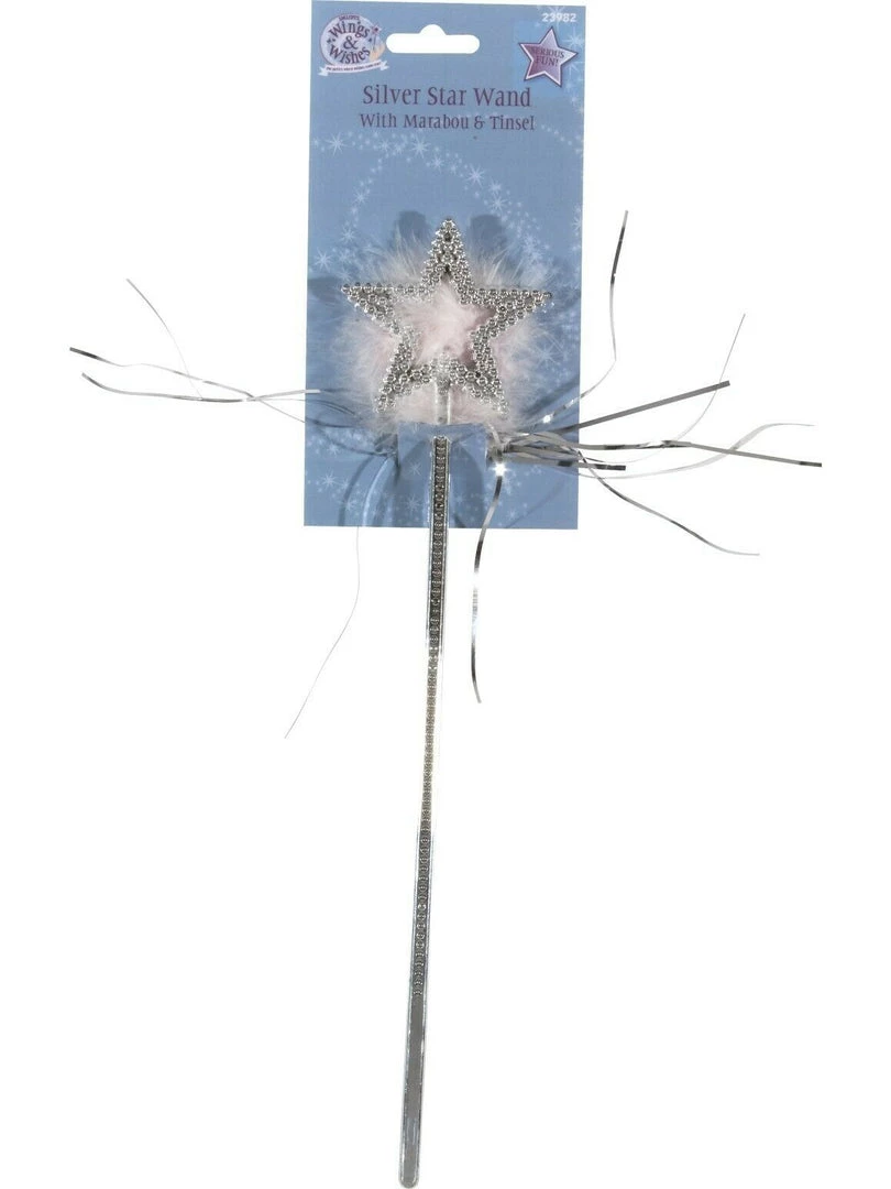 Smiffys White And Silver Angel Glitter Wings Wig And Wand Ladies Costume Accessory 5 Smiffys White And Silver Angel Glitter Wings Wig And Wand Ladies Costume Accessory