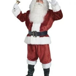 Rubie's Christmas Santa Claus Crimson Plush Suit Regency Classic Mens Costume Christmas Adult Costumes