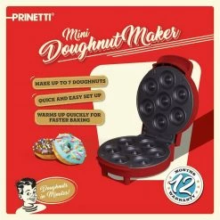 WOOL Doughnut Donut Maker Makes 7 Donuts At A Time Non-stick Recipe Included Home & Garden